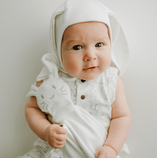 Baby bonnet hat with ears | Ivory finn + emma