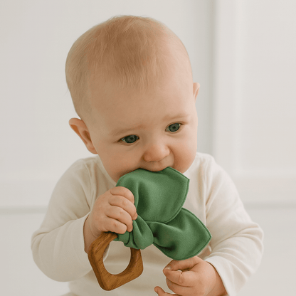Baby teething ears | basil green finn + emma