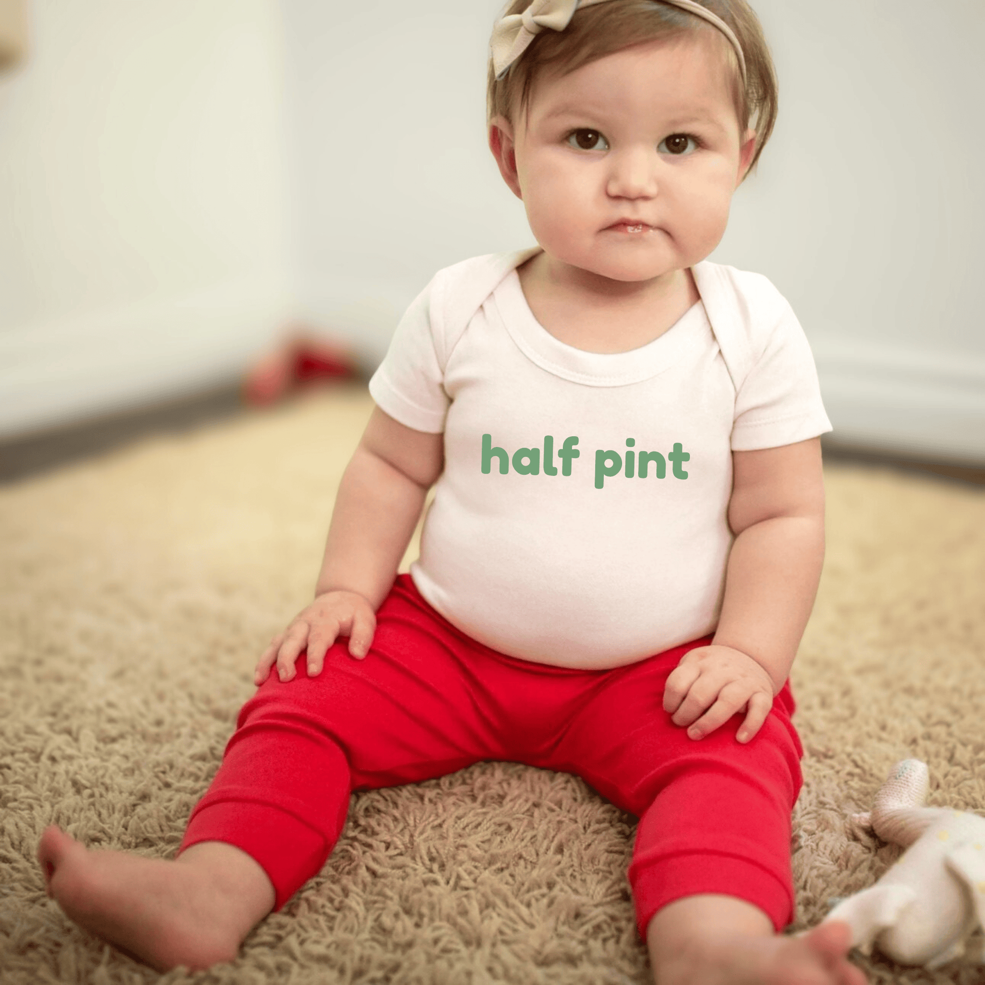 Baby graphic bodysuit | half pint finn + emma