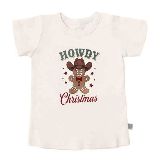 Baby graphic tee | howdy gingerbread christmas finn + emma