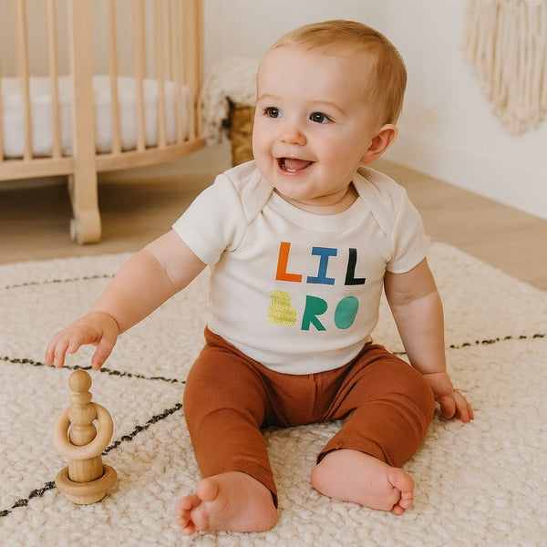 Organic Baby Onesie Lil Bro 100% Soft Cotton – Finn Emma