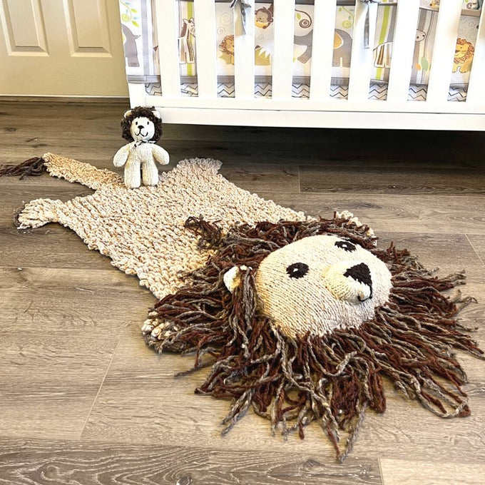 Baby Organic Wool Play Mat + Nursery Rug  | Lion finn + emma