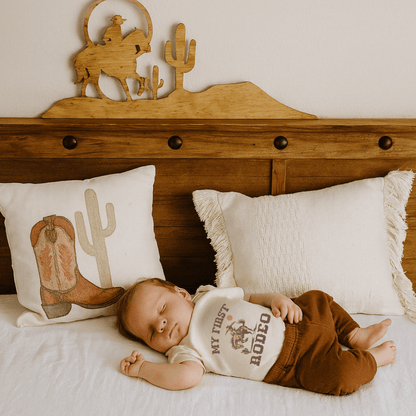 Baby graphic bodysuit | first rodeo finn + emma