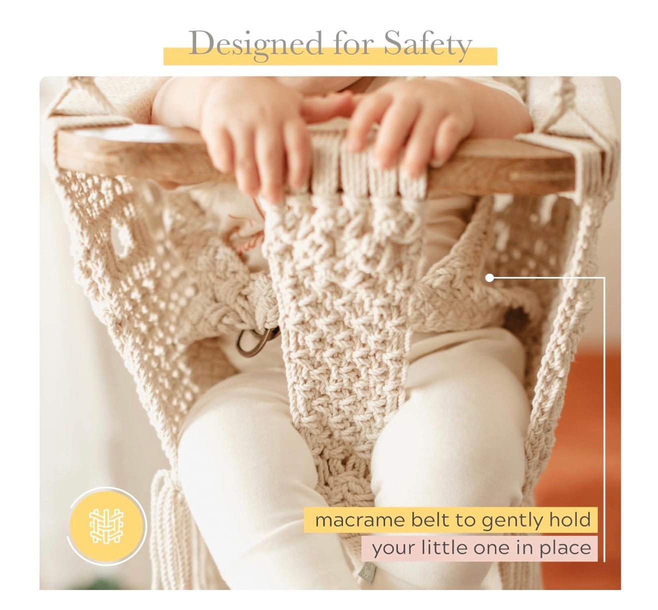 Baby Macrame Swing finn + emma