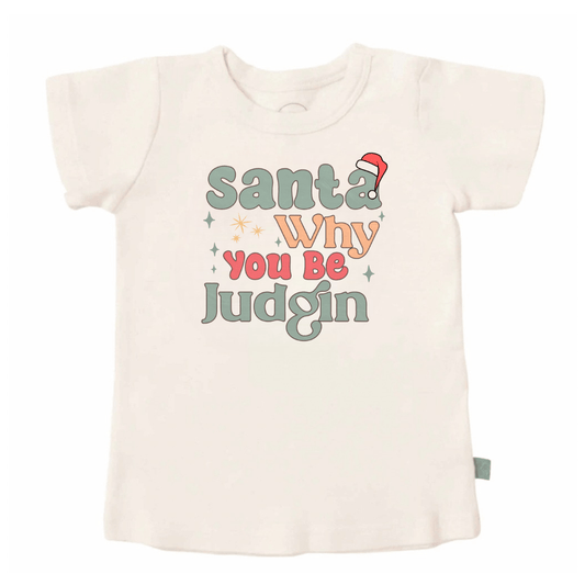 Baby graphic tee | you be judgin finn + emma
