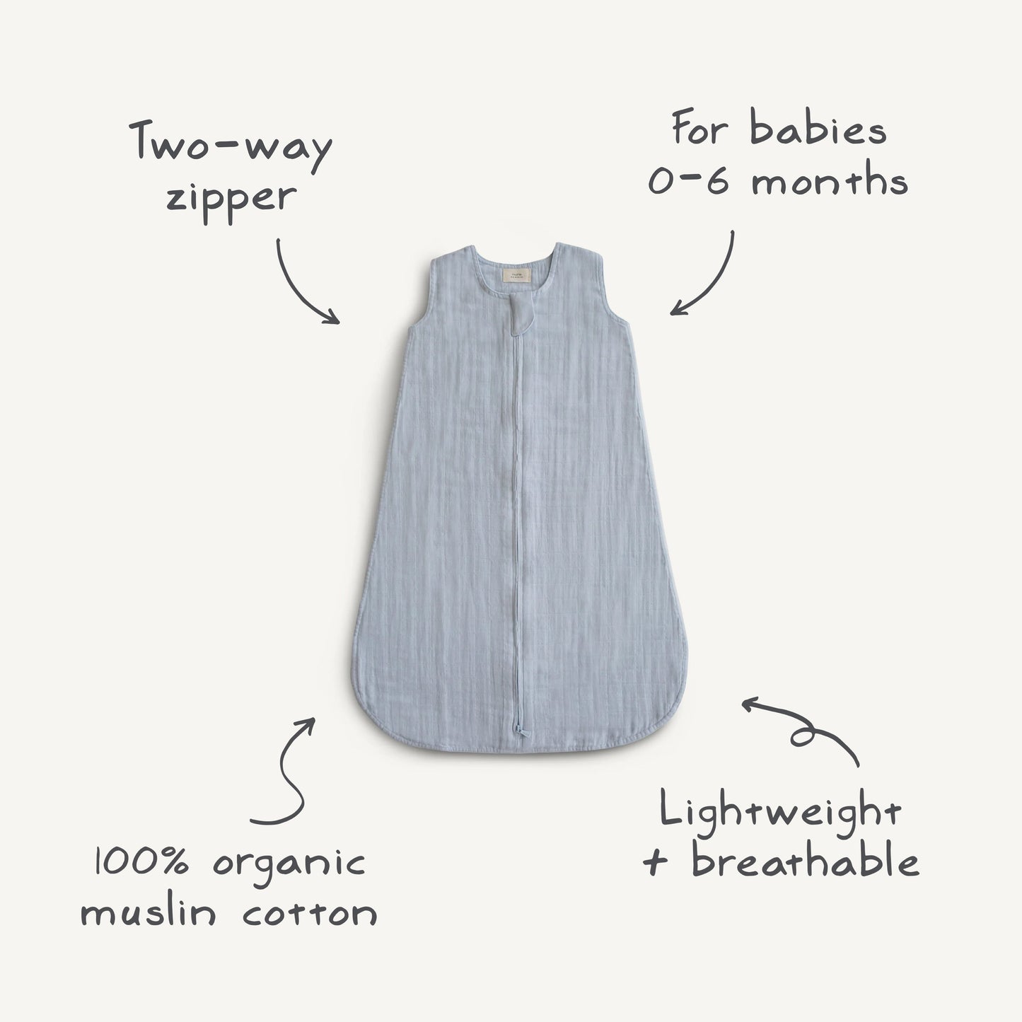 Baby Organic Cotton Sleep Bag Mushie