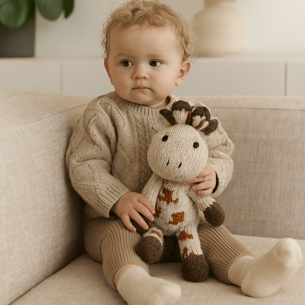 Baby Wool Knit Buddy  | Gerald the Giraffe finn + emma