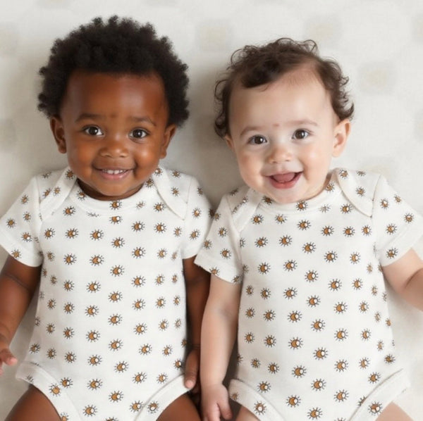 トップス Baby Short Sleeve Lap Onesie(70) Baby Lap Bodysuit | Sun – Finn + Emma