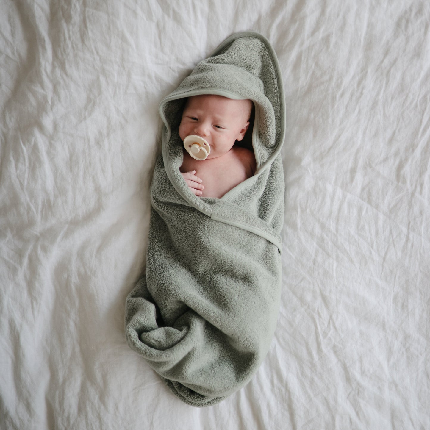 Baby Organic Cotton Baby Hooded Towel Mushie