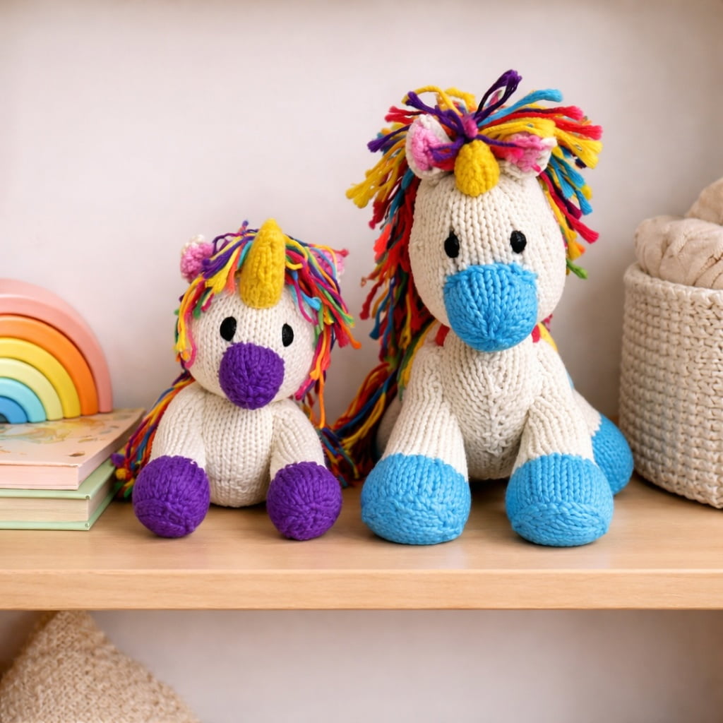 Baby Knit Buddy  | Sparkle the Unicorn finn + emma