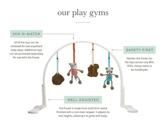 Baby play gym | woodland - dark Finn + Emma