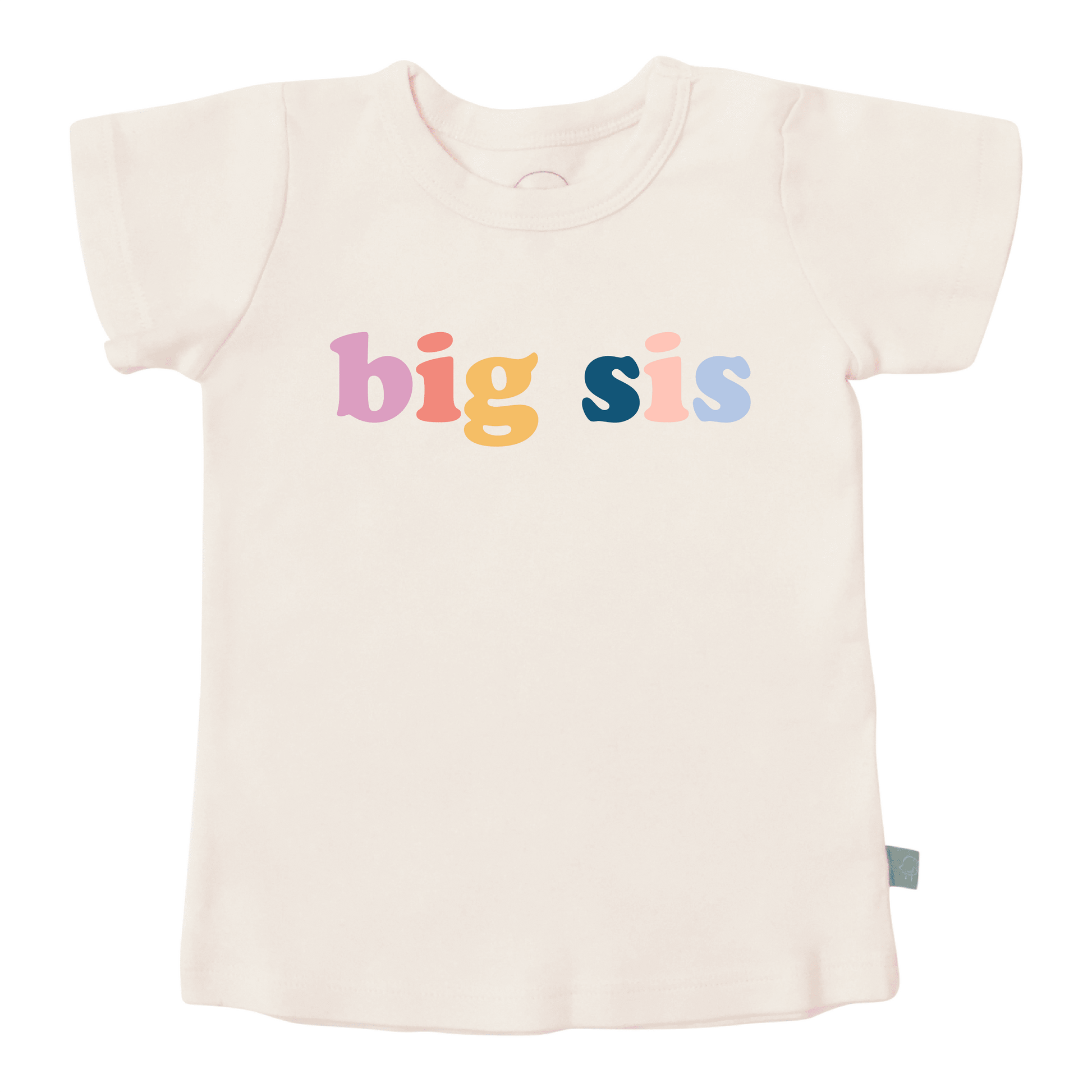 Toddler Graphic Tee Big Sis 100% Cotton – Finn Emma