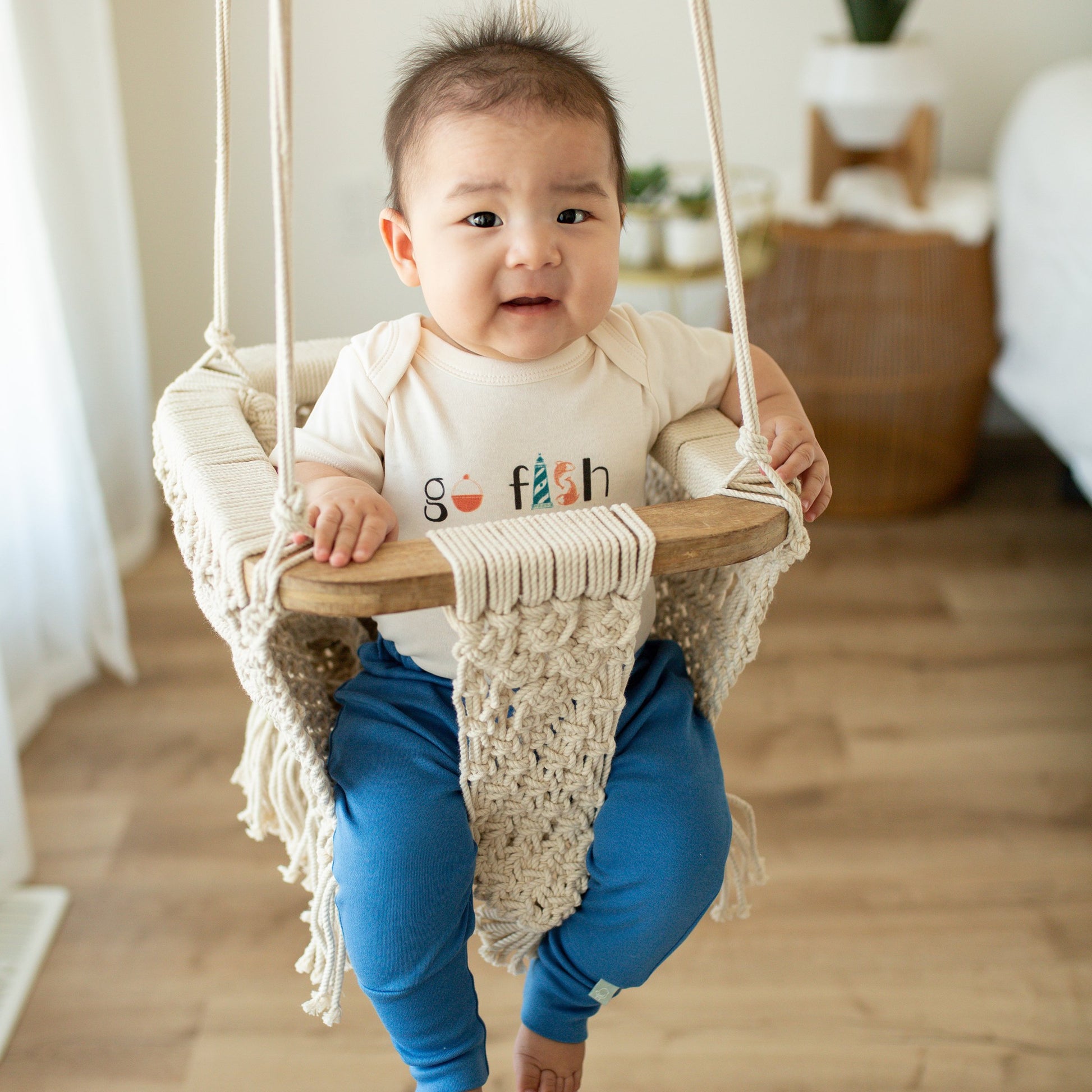 Baby graphic bodysuit | go fish finn + emma