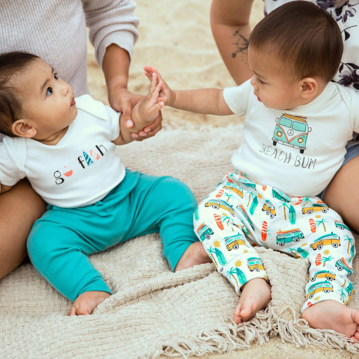 Baby graphic bodysuit | go fish finn + emma