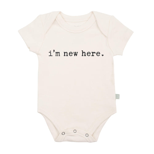Baby graphic bodysuit | i'm new here finn + emma