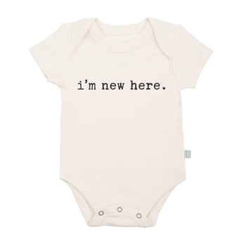 Baby graphic bodysuit | i'm new here finn + emma