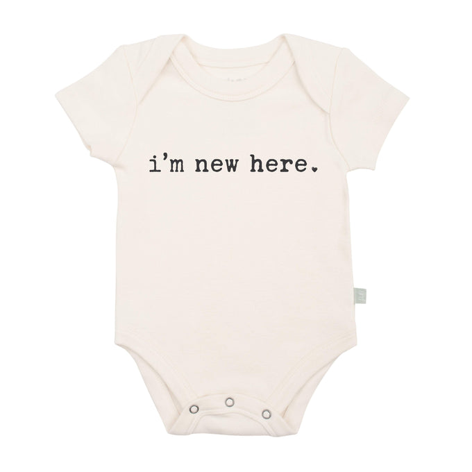 Baby graphic bodysuit | i'm new here finn + emma