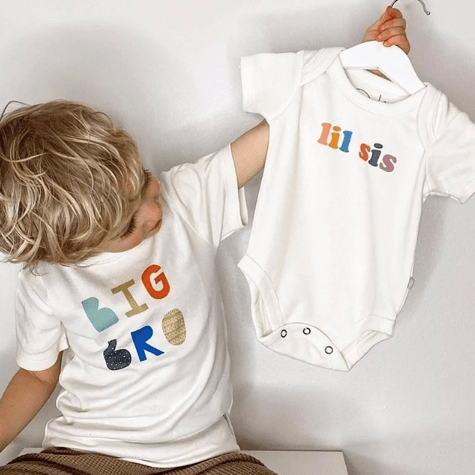 Baby graphic tee | big bro finn + emma
