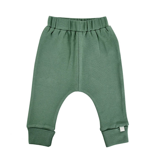 Baby cuffed pants | pine green finn + emma