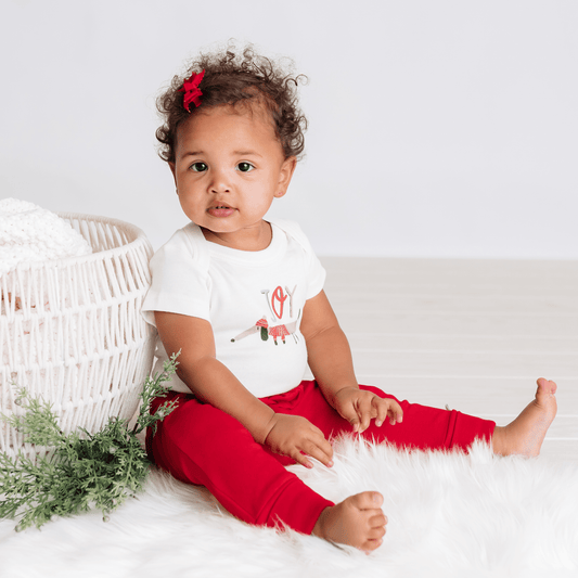 Baby graphic bodysuit | joy dog finn + emma