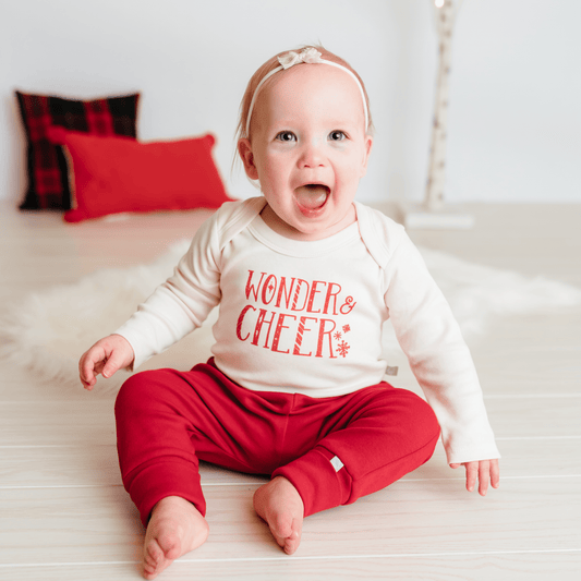 Baby long sleeve graphic bodysuit | wonder and cheer finn + emma