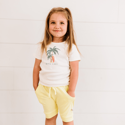 Baby graphic tee | beach vibes palms finn + emma