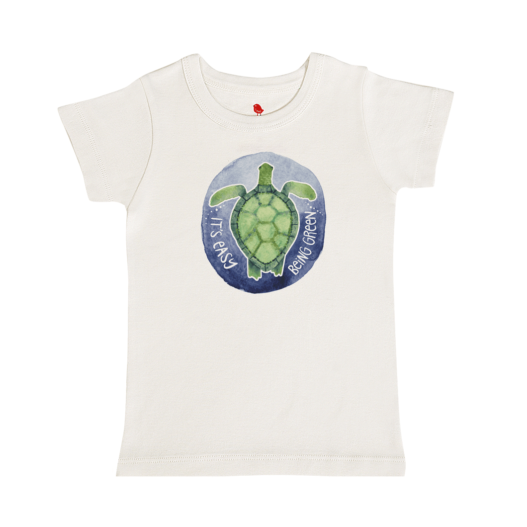 Baby graphic tee | turtle easy green finn + emma