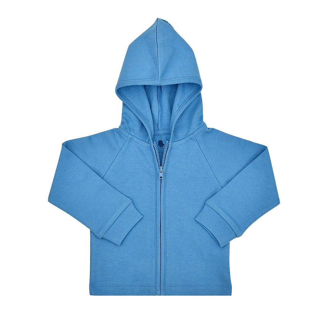 Baby hoodie | ripple blue finn + emma