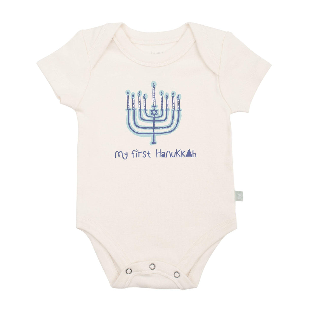 Baby graphic bodysuit | 1st hanukkah finn + emma