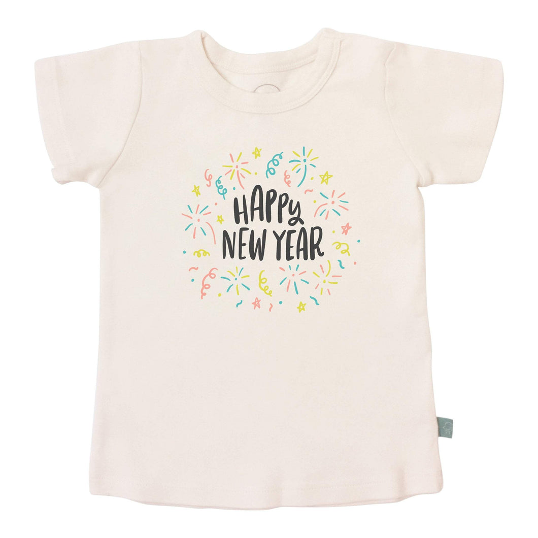 Baby graphic tee | happy new year finn + emma