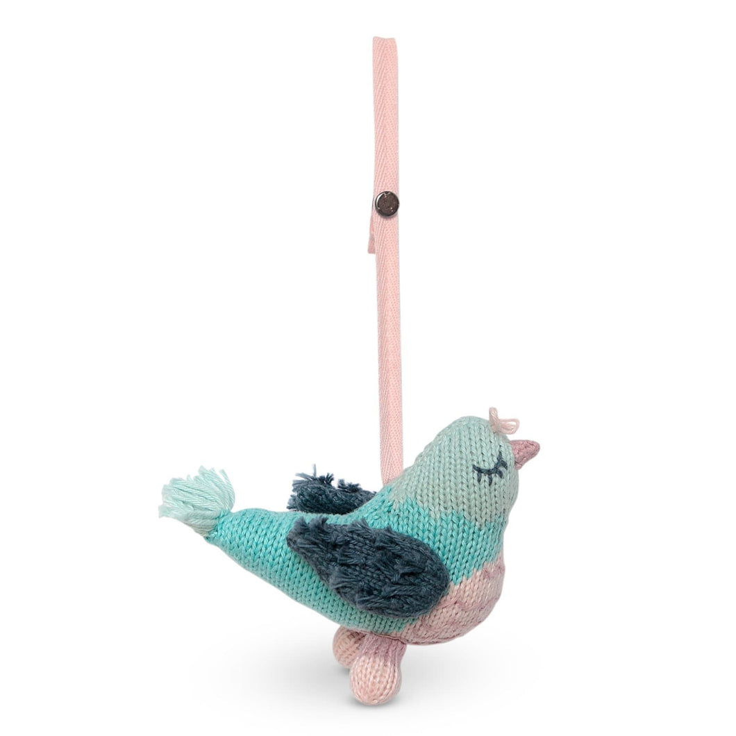 Baby knit stroller toy | penny the pigeon finn + emma