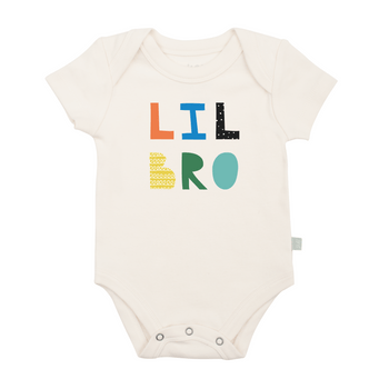 Baby graphic bodysuit | lil bro Finn + Emma