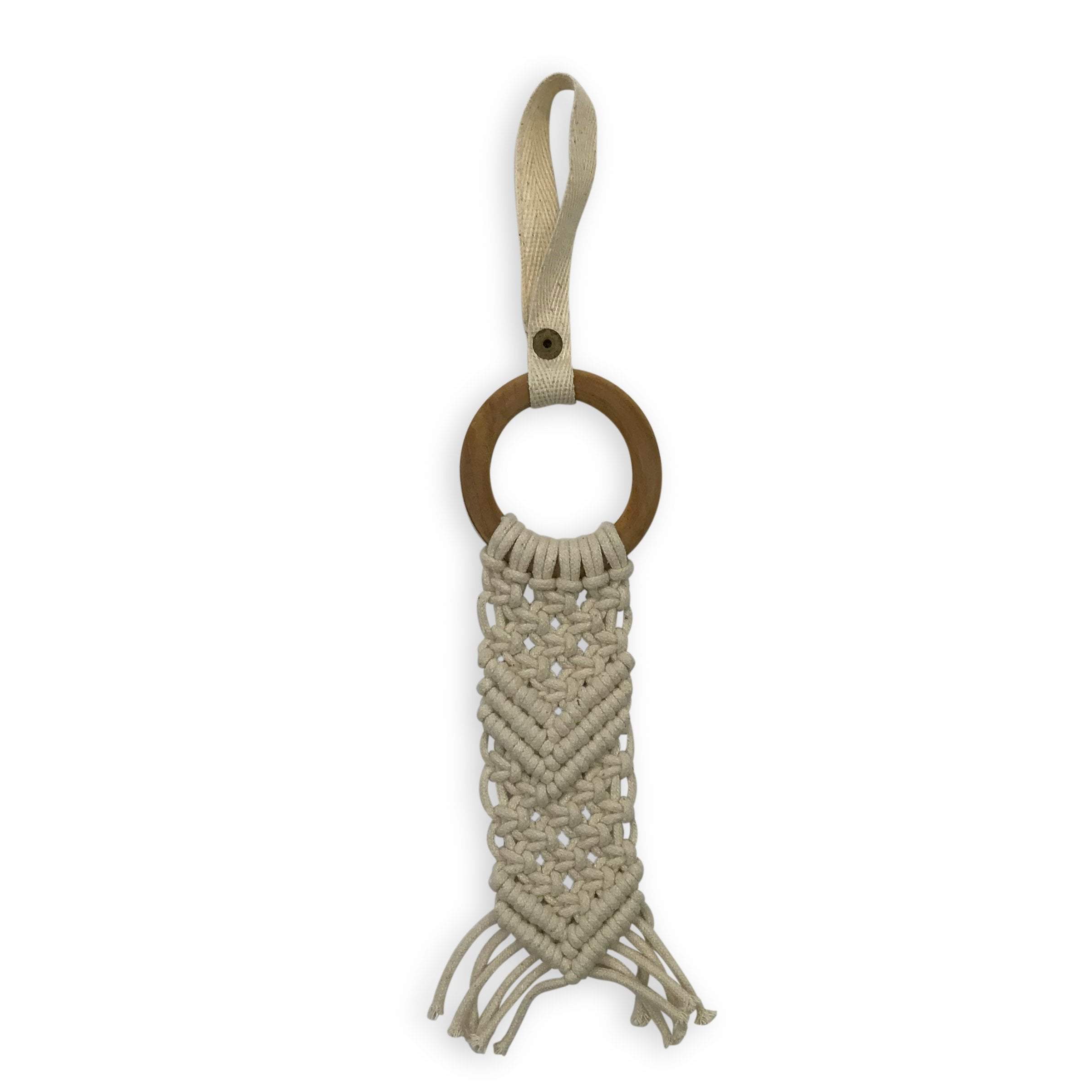 Hand-knotted Macrame All-In-One Toy - Chevron
