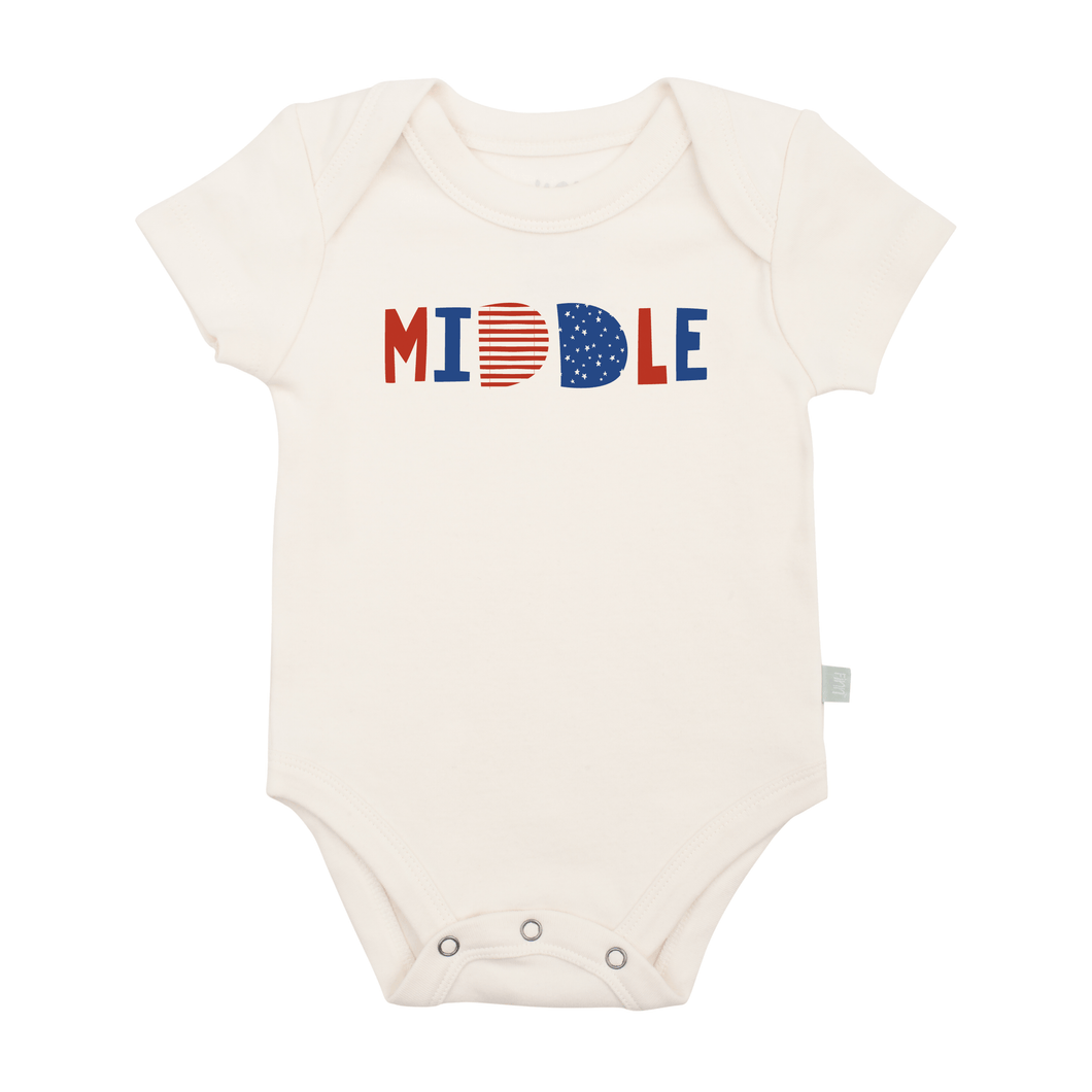 Baby graphic bodysuit | MIDDLE Finn + Emma