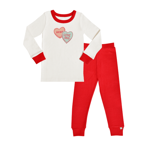 Baby pajamas | candy hearts finn + emma