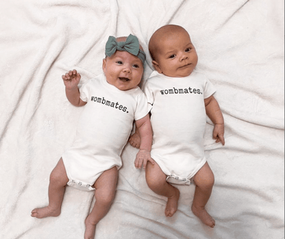 Baby graphic bodysuit | wombmates finn + emma