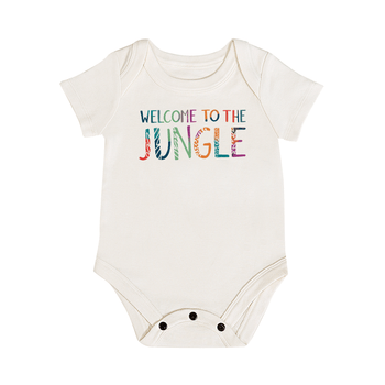 Baby graphic bodysuit | welcome to the jungle finn + emma