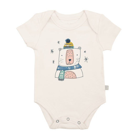Baby graphic bodysuit | winter bear finn + emma