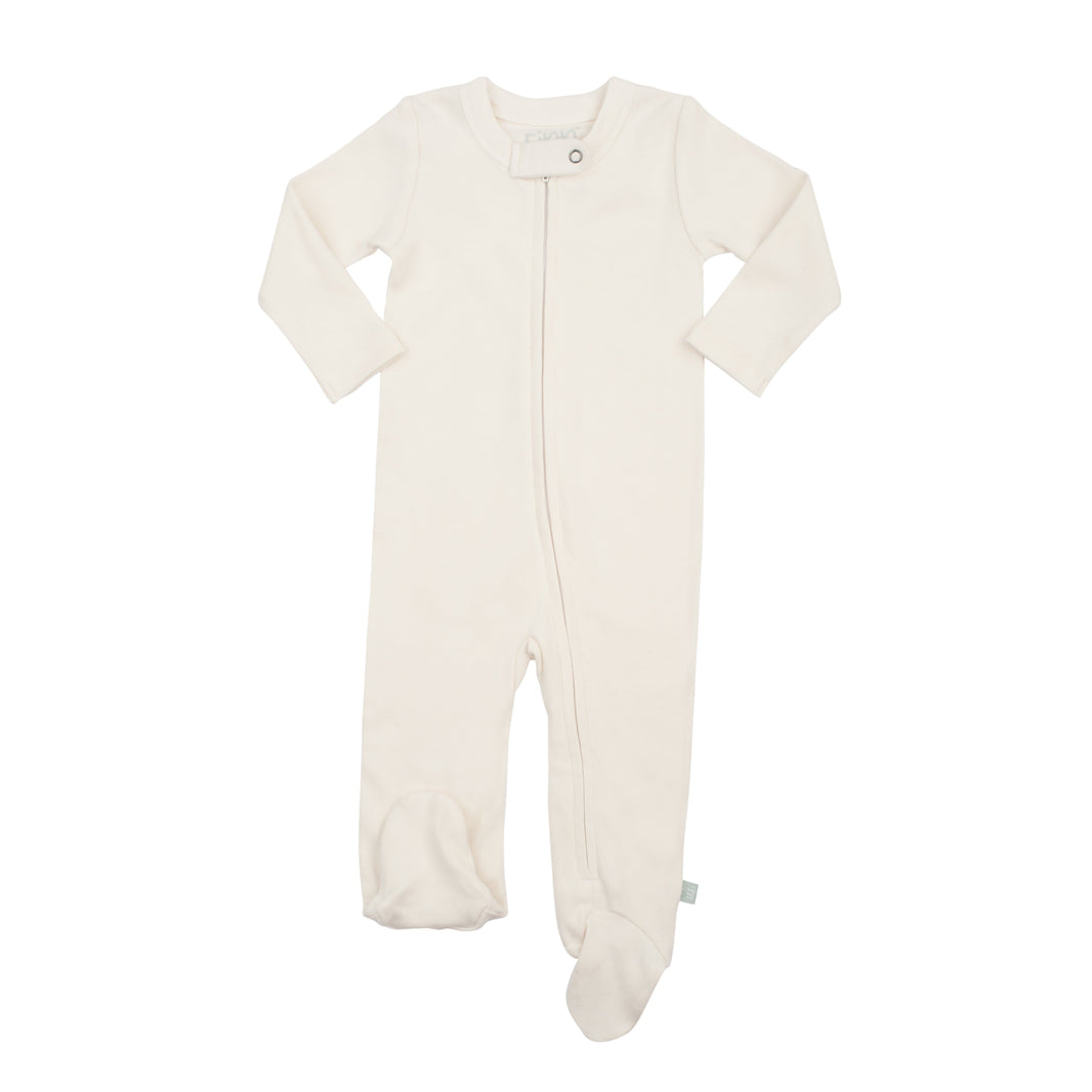 Pinpoint Wrapover Footie- Ivory