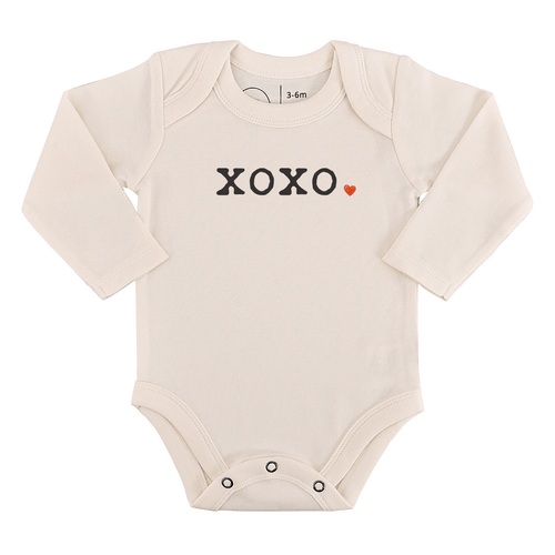 Baby long sleeve graphic bodysuit | xoxo finn + emma