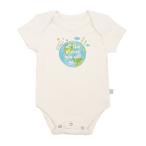 Baby graphic bodysuit | places you will go finn + emma