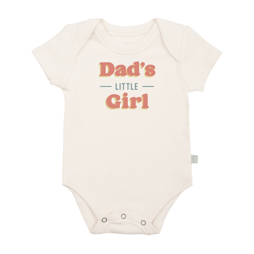 Baby graphic bodysuit | dads little girl finn + emma