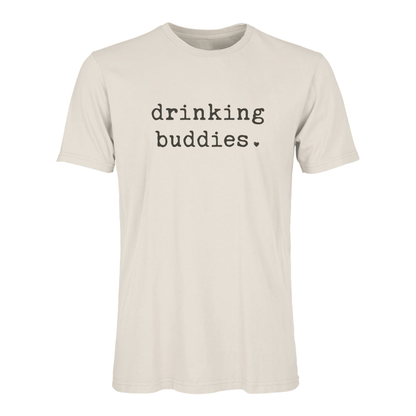 Baby adult graphic tee | drinking buddies finn + emma