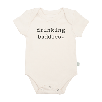 Baby graphic bodysuit | drinking buddies finn + emma