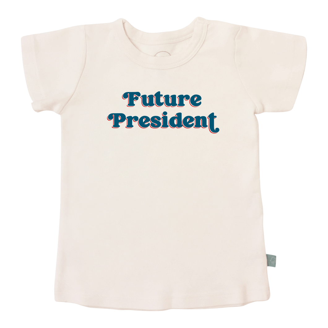 Baby graphic tee | future president finn + emma