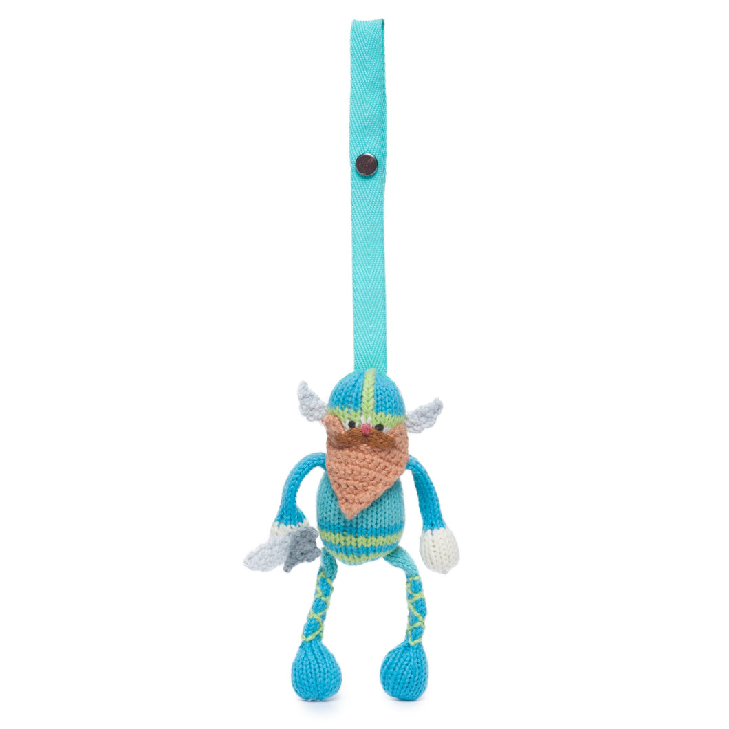 Baby Knit stroller toy | gunnar the viking Finn + Emma