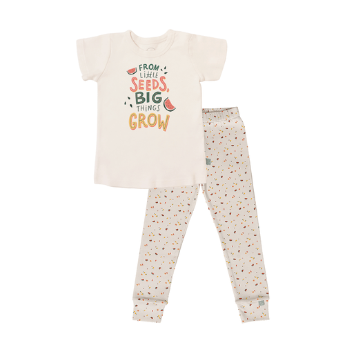 Baby short sleeve pajama set | from little seeds finn + emma