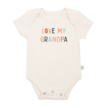 Baby graphic bodysuit | love grandpa Finn + Emma