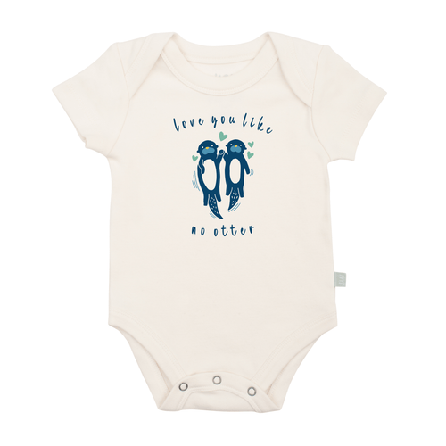 Baby graphic bodysuit | love you like no otter finn + emma