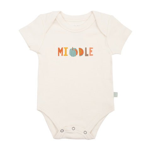 Baby graphic bodysuit | middle autumn finn + emma